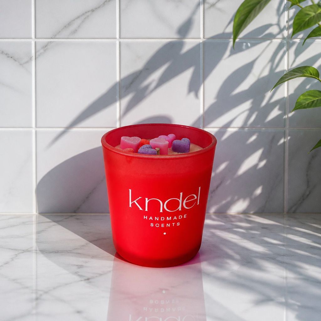 Vela artesanal KNDEL Amore aroma dulce de colección 14 de febrero